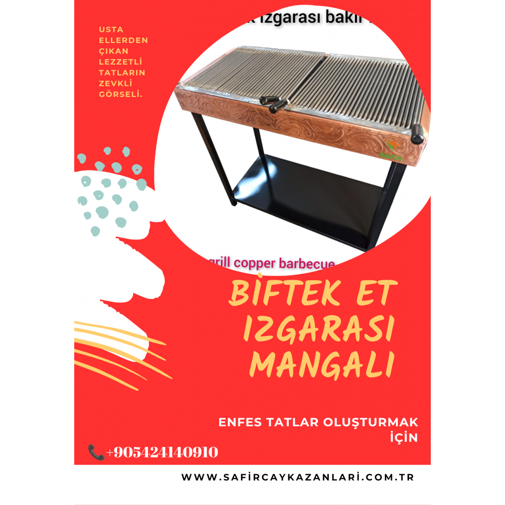 AYAKLI BAKIR MANGAL - KAPAKLI BAKIR MANGAL - ET IZGARA MANGALI – BİFTEK IZGARA MANGALI - KÖFTE MANGALI - Steakhouse bbq
