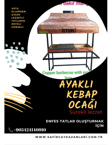 PROFİL AYAKLI ve ŞİŞLİK HAZNELİ AÇIK KASA BAKIR MANGAL OCAĞI BAKIR BARBEKÜ BAKIR MANGAL OCAKBAŞI BAKIR MANGALBAŞI KÖFTE OCAĞI - AÇIK KASA BAKIR MANGAL OCAGI - SAFİR BARBEKÜ