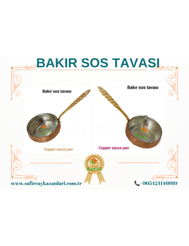 BAKIR SOS TAVASI KÜÇÜK BOY SOSLUK BAKIR SÜTLÜK