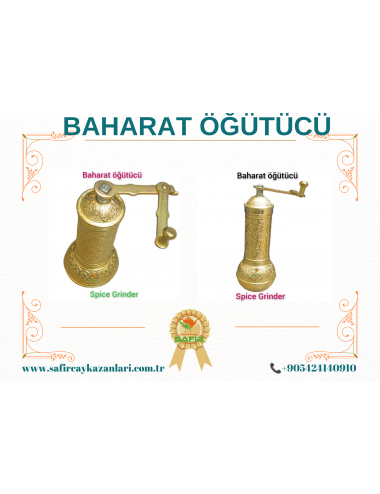 SAFİR KAHVE DEĞİRMENİ BAHARAT DEĞİRMENİ KAHVE VE BAHARAT ÖĞÜTÜCÜ SARI DÖKÜM