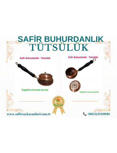 TÜTSÜLÜK BUHURDANLIK KAPAKLI DÖKÜM TÜTÜSÜLÜK BUHURDANLIK SAFİR KALİTE