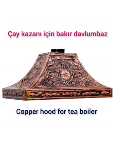 BAKIR DAVLUMBAZ ANTİK BAKIR DAVLUMBAZ 80 CM SAFİR SYTEM MODEL ÇAY KAZANI İÇİN BAKIR DAVLUMBAZ