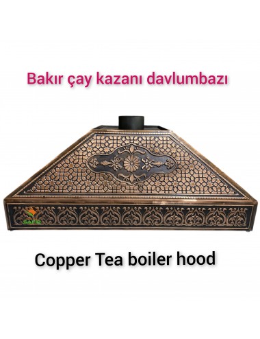 BAKIR DAVLUMBAZ ANTİK BAKIR DAVLUMBAZ 110 CM SAFİR KLASİK MODEL ÇAY KAZANI İÇİN BAKIR DAVLUMBAZ