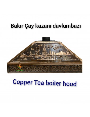 BAKIR DAVLUMBAZ ANTİK BAKIR DAVLUMBAZ 110 CM SAFİR KIZKULESİ BOĞAZİÇİ MODEL ÇAY KAZANI İÇİN BAKIR DAVLUMBAZ
