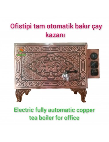 3 Demlikli Tam Otomatik ofistipi Bakır Çay Kazanı Elektrikli Ofistipi Safir Model Süper Kampanya Osmanlı Eskitme Çay Kazanı