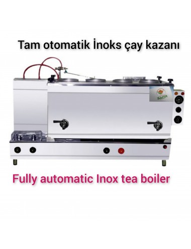 4 Demlikli Tam Otomatik Paslanmaz İnoks Çay Kazanı Elektrikli ve Tüplü İnox Model Süper Kampanya