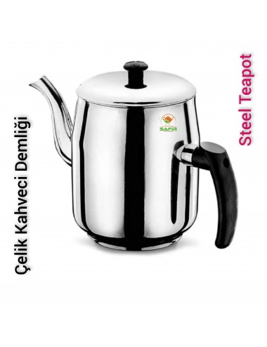 Paslanmaz Çelik Kahveci Demlik No 3 , Çay kazanı çelik kahveci demliği 
