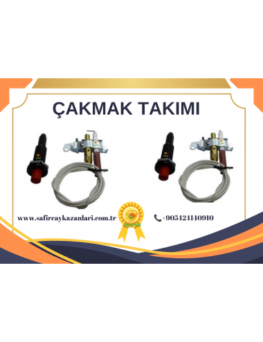 SAFİR ÇAKMAK TAKIMI ÇAY OCAĞI ÇAY KAZANI TAKMAK TAKIMI ISI ATEŞLEME ÇAKMAKLIK