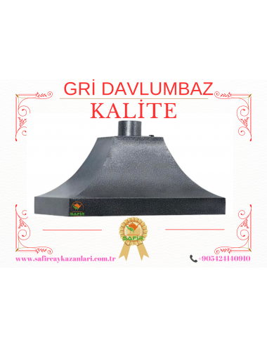 STATİK BOYALI DAVLUMBAZ GÜMÜŞ GRİ ELEKTROSTATİK DAVLUMBAZ 90 CM SAFİR GRİ MODEL , ÇAY KAZANI İÇİN GRİ DAVLUMBAZ