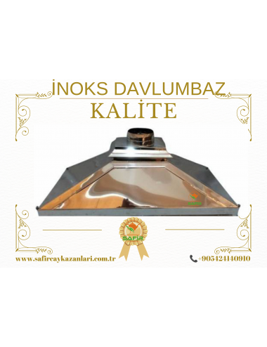 ORJİNAL PASLANMAZ KROM İNOKS DAVLUMBAZ 100 CM DAVLUMBAZ , ÇAY KAZANI İÇİN İNOKS DAVLUMBAZ İNOX DAVLUMBAZ
