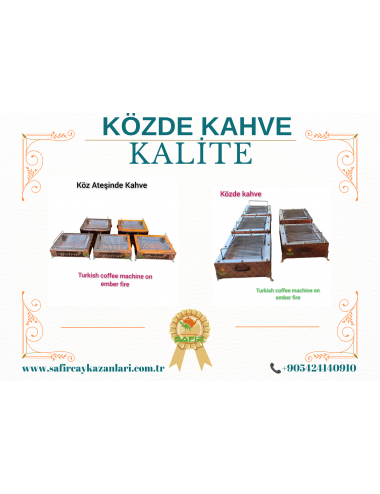 SAFİR KÖZDE KAHVE MAKİNESİ IZGARALI KÖZ ATEŞİNDE KAHVE MANGALI KEYF KAHVESİ